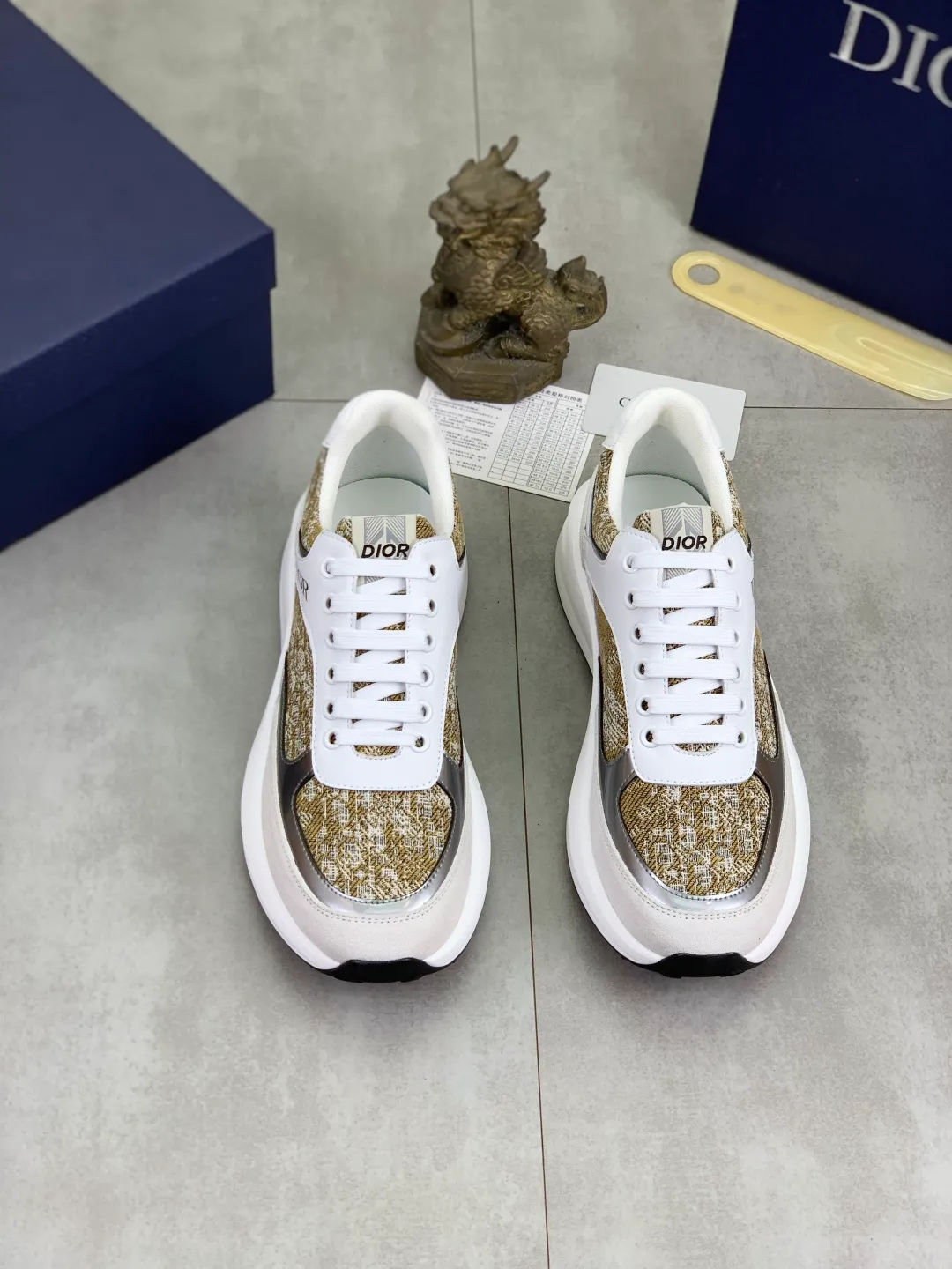 Men's Men's Shoes💰P420💰[New Style]🆘[Dior] 2025 Dior Original Lace-up Low-top Men's Shoes Classic casual shoes🔥This model is the official flagship model, with high quality and made by famous original designers. It is made of high-quality cowhide with original materials➕comfortable and breathable mesh lining➕pigskin insole. The perfect last shape and generous and fashionable design have attracted many consumers. Suitable for drivers to drive🚗. What you want is the best quality in the market. Color 4️⃣Code number: 38--44 (45 customized)